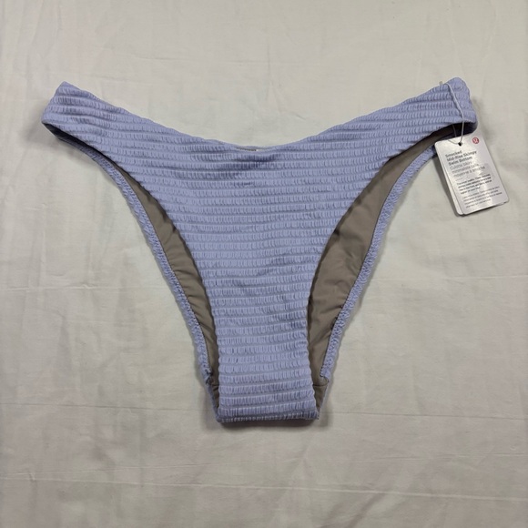 Lululemon Smocked MR Skimpy Swim Bottom LW7CCUS Lilac Purple Women's Size 10 - Picture 1 of 6